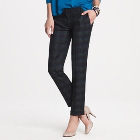 J. Crew Pants - 🔴SOLD🔴 J.Crew Green & Navy Plaid Pants C